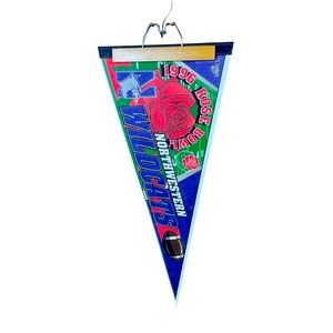 Original Vintage 1990’s NCAA Wildcat’s Men’s Stadium Pennant